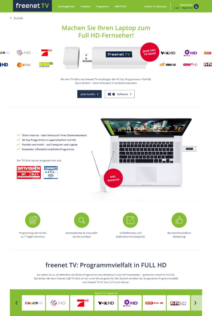 freenet TV - Lead UX | UI Designer